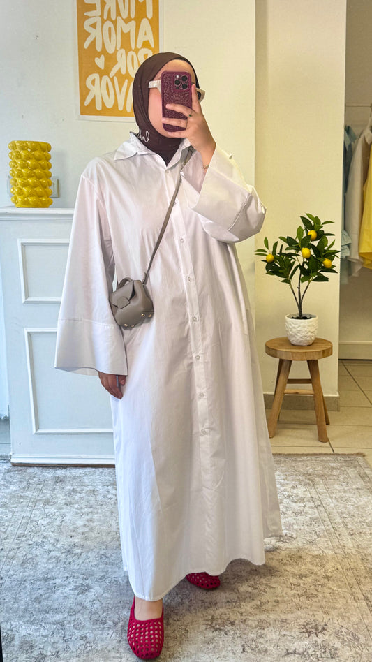 ROBE BASIK - Blanche