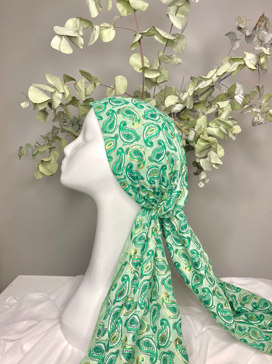 Green and gold print